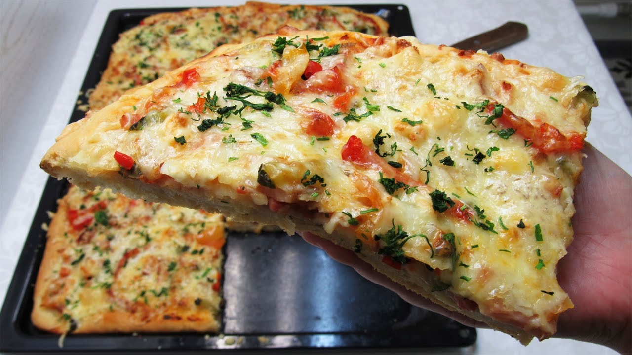 Домашняя ПИЦЦА! Чтобы ВСЕМ ХВАТИЛО! Простой рецепт пиццы