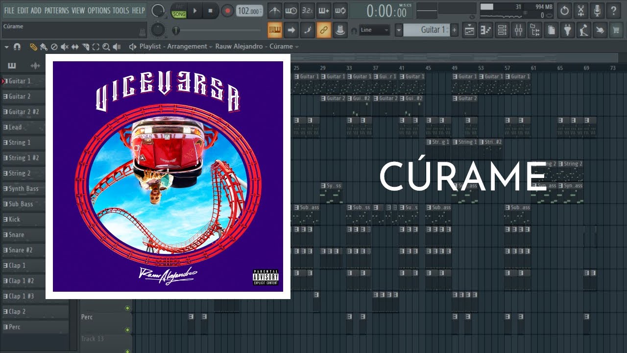 Rauw Alejandro - Cúrame | FL Studio Instrumental Remake