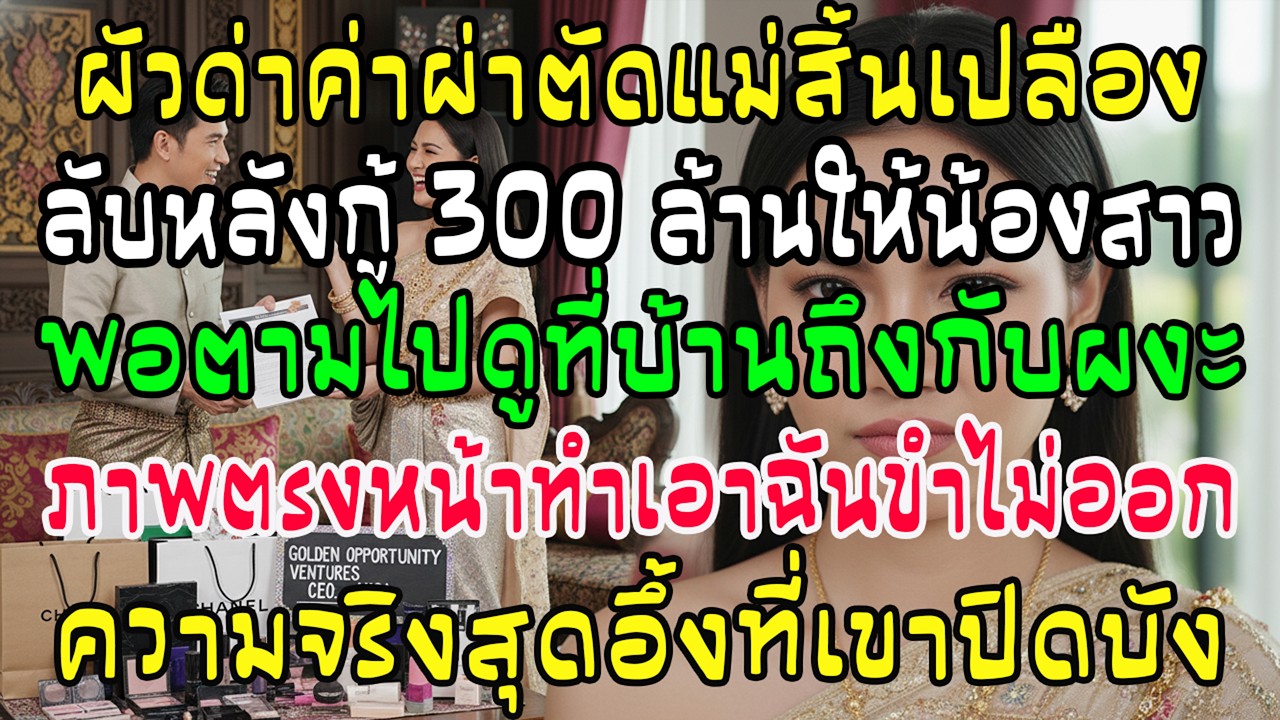สามีบอกค่าผ่าตัดแม่ฉันเปลือง แต่กู้เงินให้ 300 ล้านวอนน้องสาวทำธุรกิจ—พอไปถึงบ้านเธอ ฉันแทบขำไม่ออก