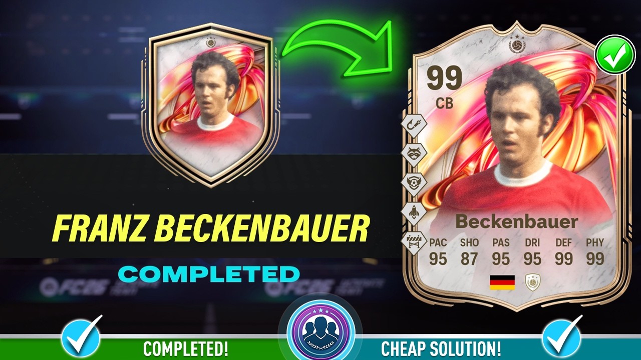Решение SBC 99 FUTTIES Франца Беккенбауэра &mdash; Дешевое решение и советы &mdash; FC 26