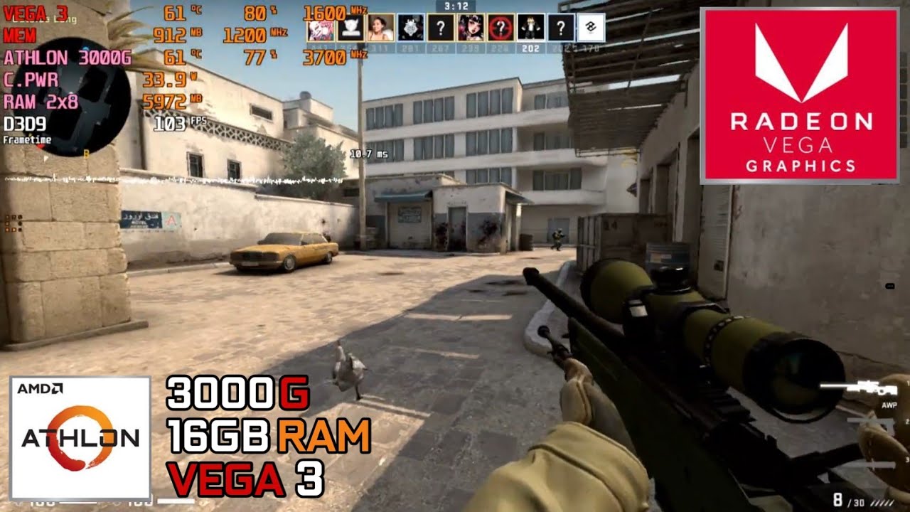 CS:GO | Athlon 3000G + Radeon VEGA 3 OC