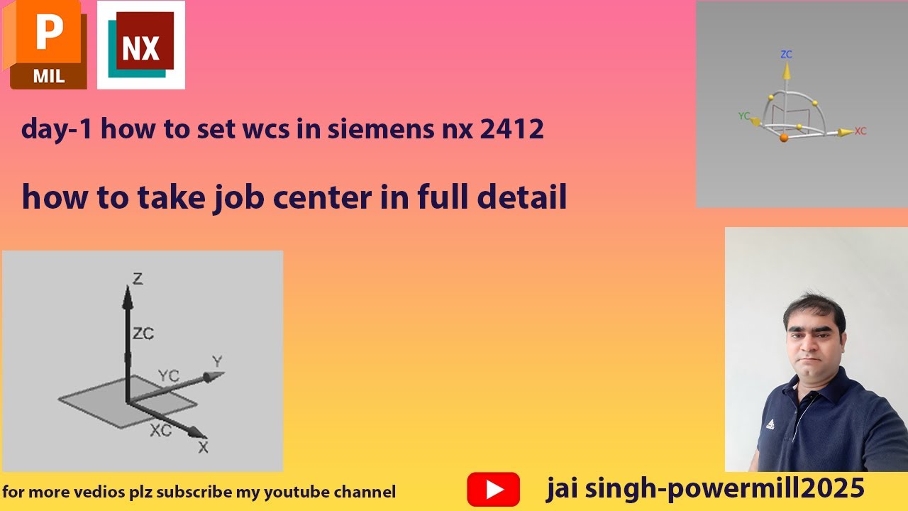 how to set wcs in siemens nx | work coordinate system | Unigraphics | nx tutorial in Hindi