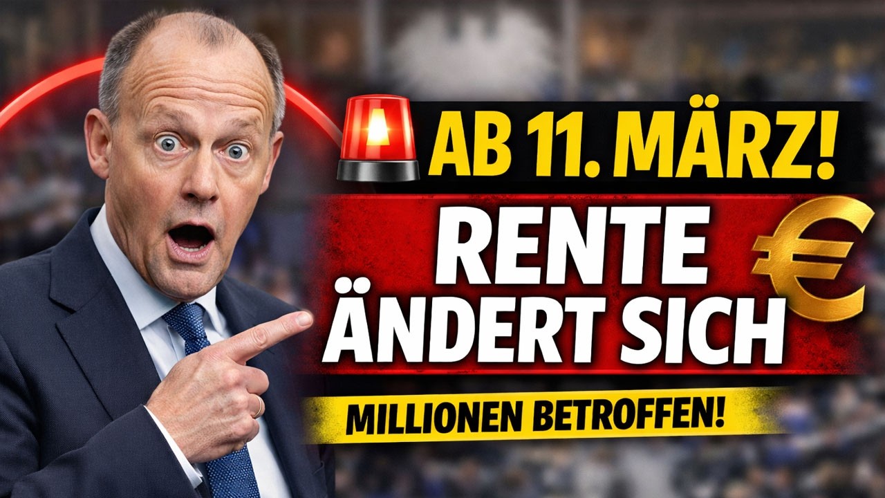 🚨 Rente Update M&auml;rz 2026 | Neue Regeln ab 11. M&auml;rz | Millionen Rentner betroffen