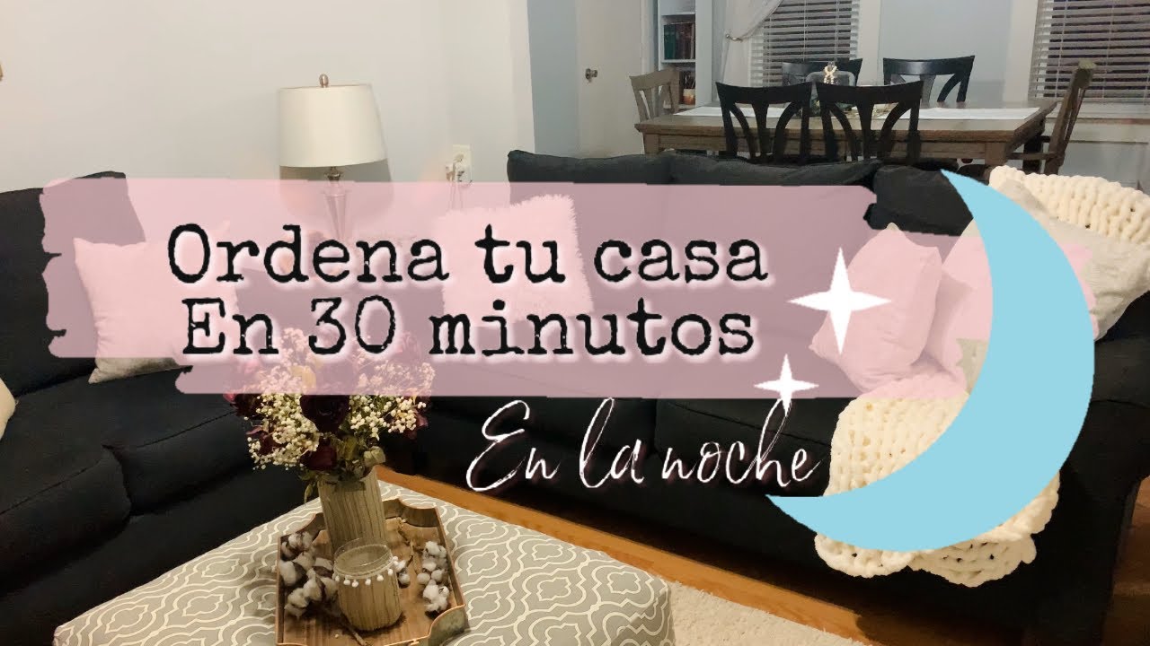 Limpieza Express Nocturna 🌙 en 30 minutos⏱| Relaxing After Dark tidy up- Jenny en Casa