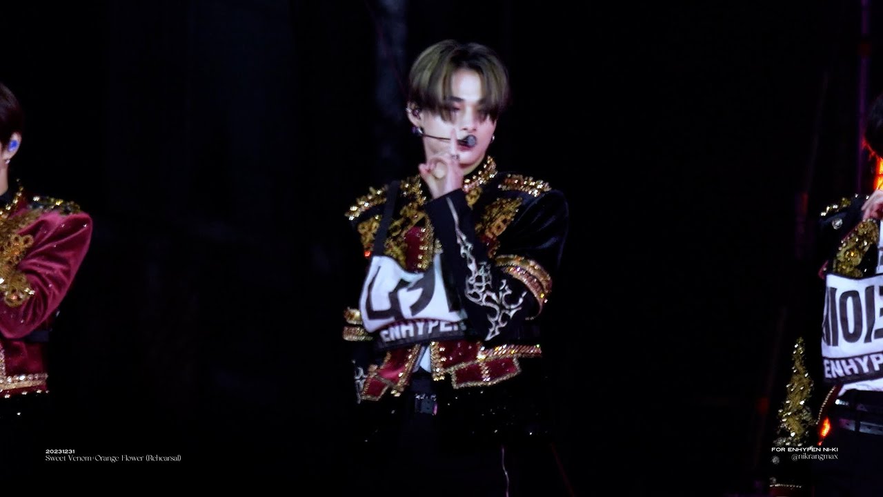 231231 MBC 가요대제전 리허설 Sweet Venom+Orange Flower | 엔하이픈 니키 ENHYPEN NI-KI FOCUS
