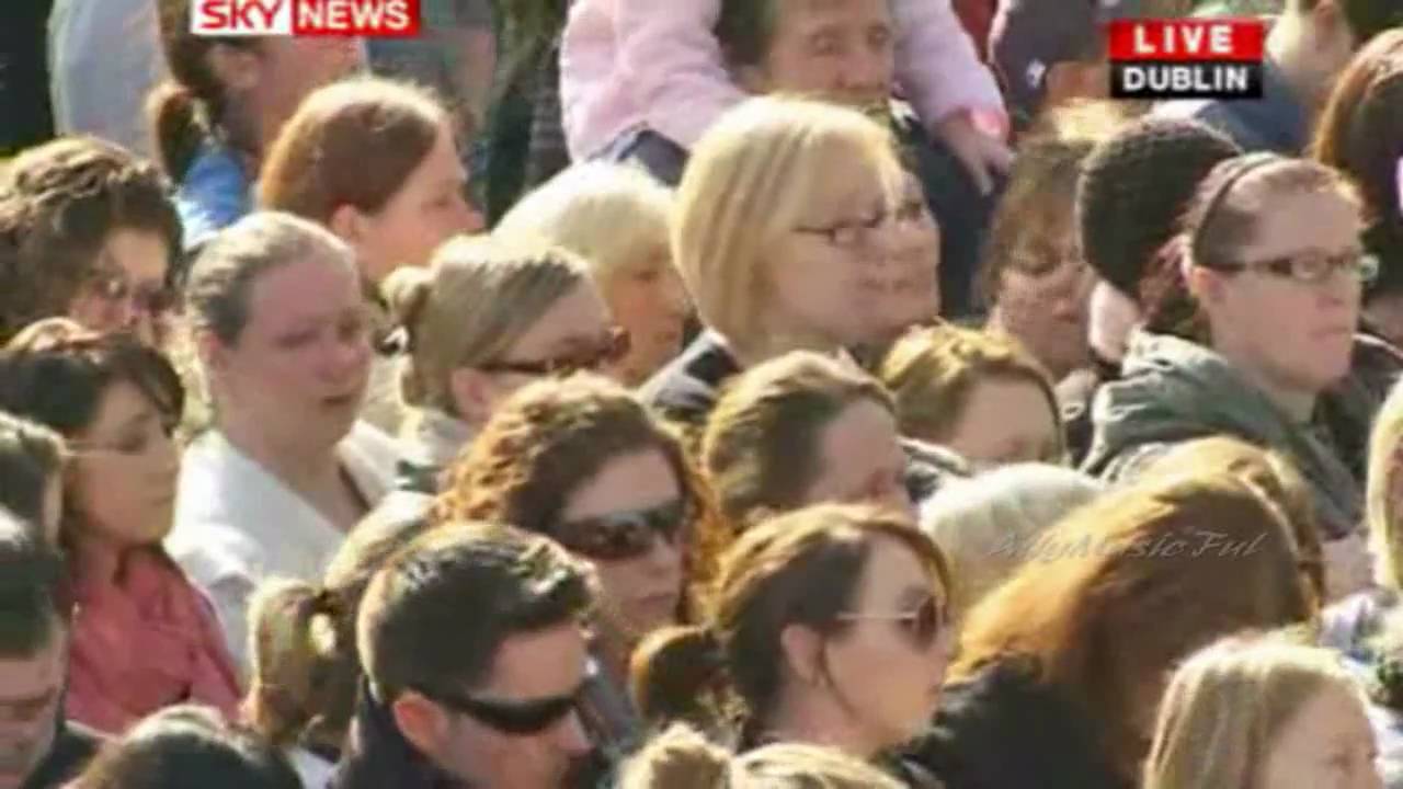 Boyzone sing at Stephen Gately's funeral 