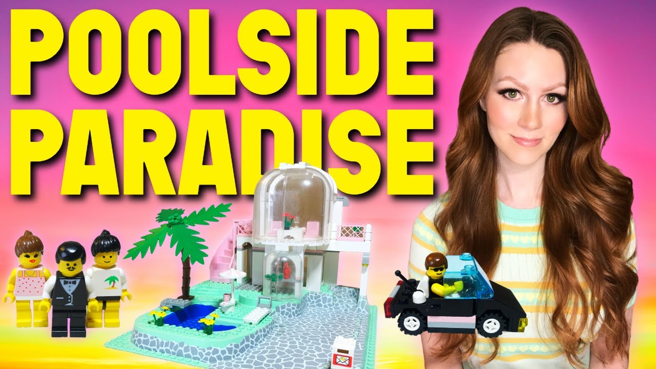 LEGO® Paradisa Set 6416 Poolside Paradise (1992) Speed Build and Review