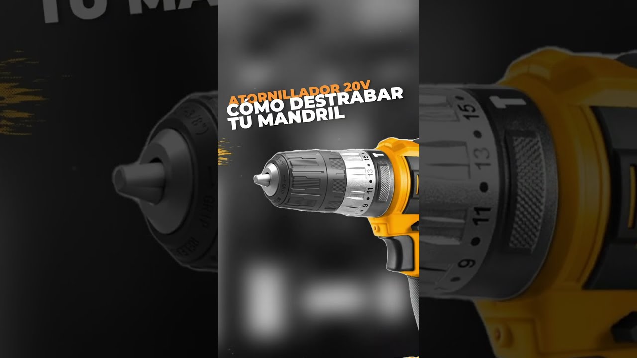 C&oacute;mo destrabar y desmontar el mandril pl&aacute;stico de 10mm de los atornilladores 20V INGCO