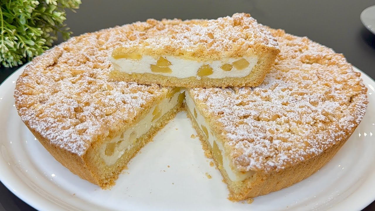 Самый восхитительный домашний яблочный пирог 🍏 на свете! Вы влюбитесь в него с первого же кусочка!