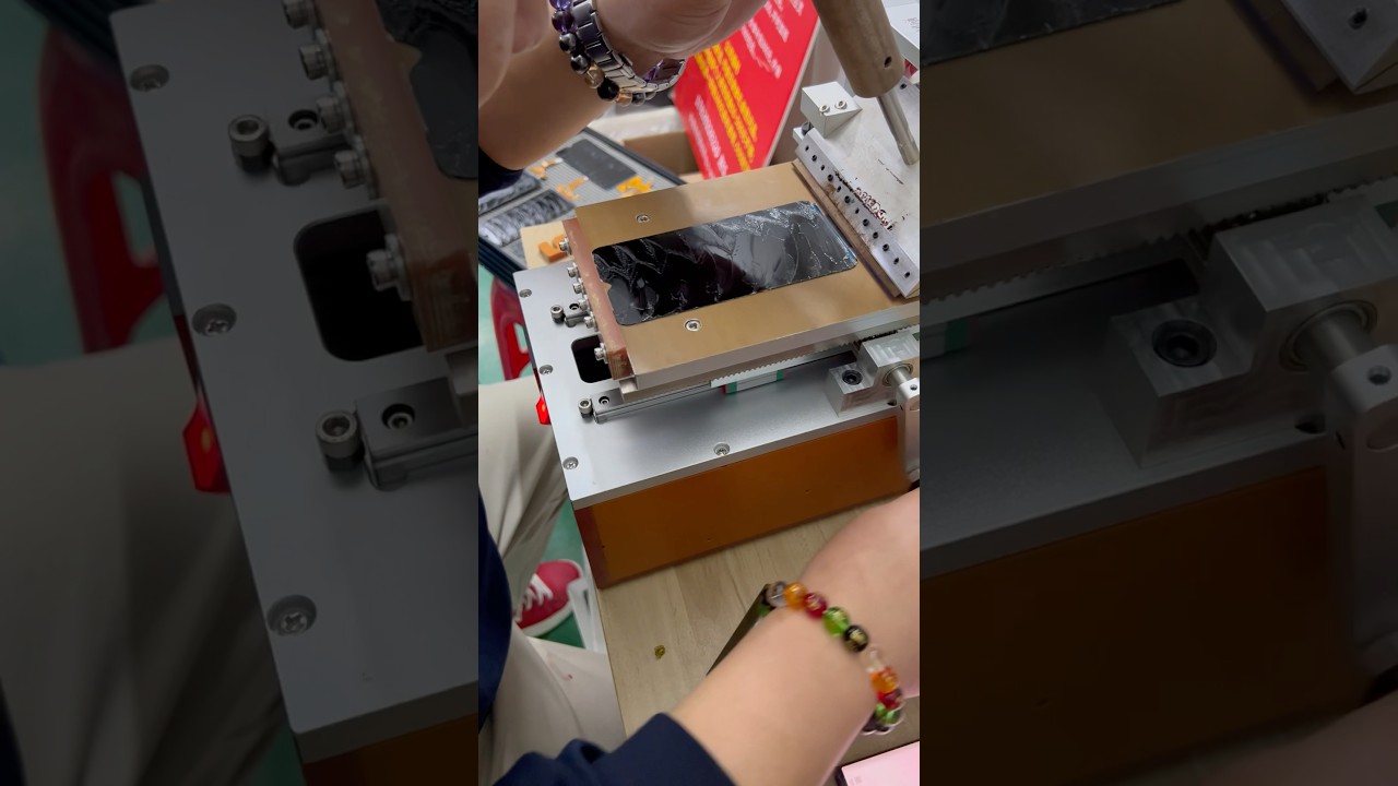 10s Removing Polarizer filter from Phone | LCD Polarizer Film Removal Machine #polarizer #fix Repair