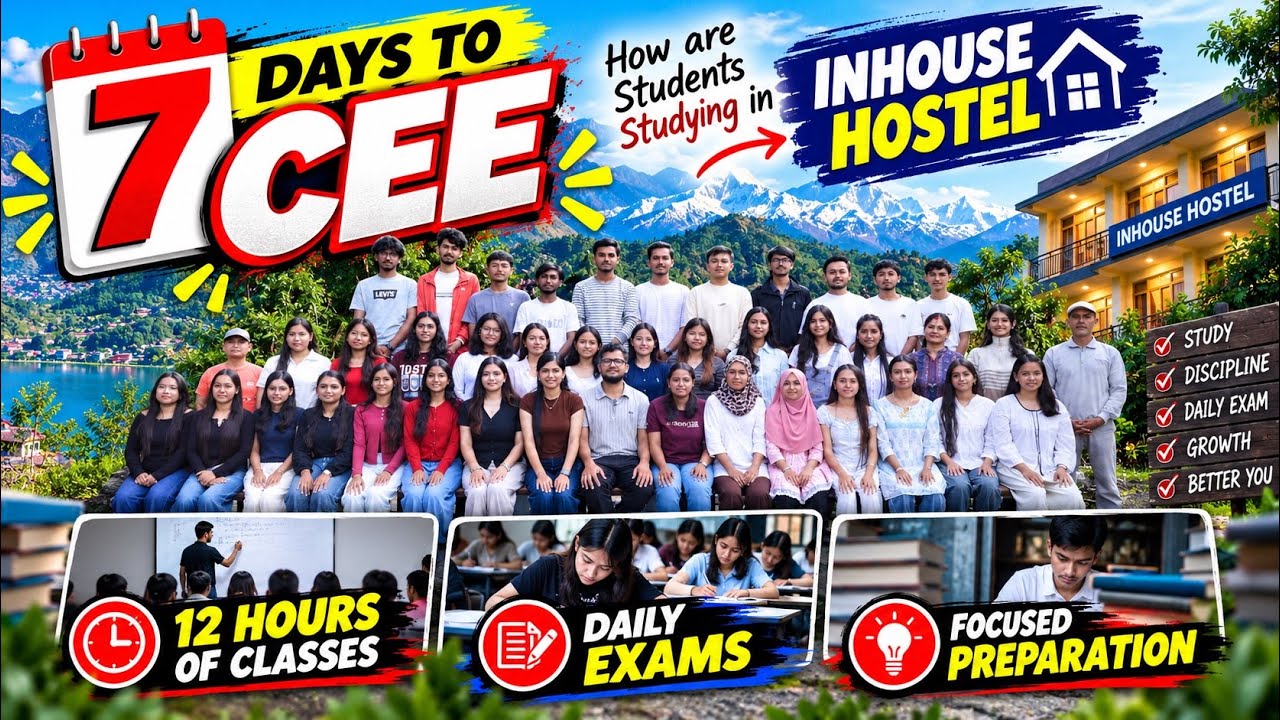 A Day in Life of CEE Aspirants 7 Days Before CEE Exams | InHouse Hostel Daily Routine | Exams Classe