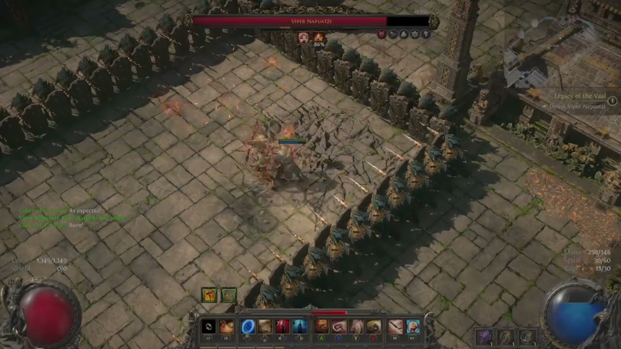 Path of Exile 2 - Hardcore Perfect Strike Titan vs. Viper Napuatzi 