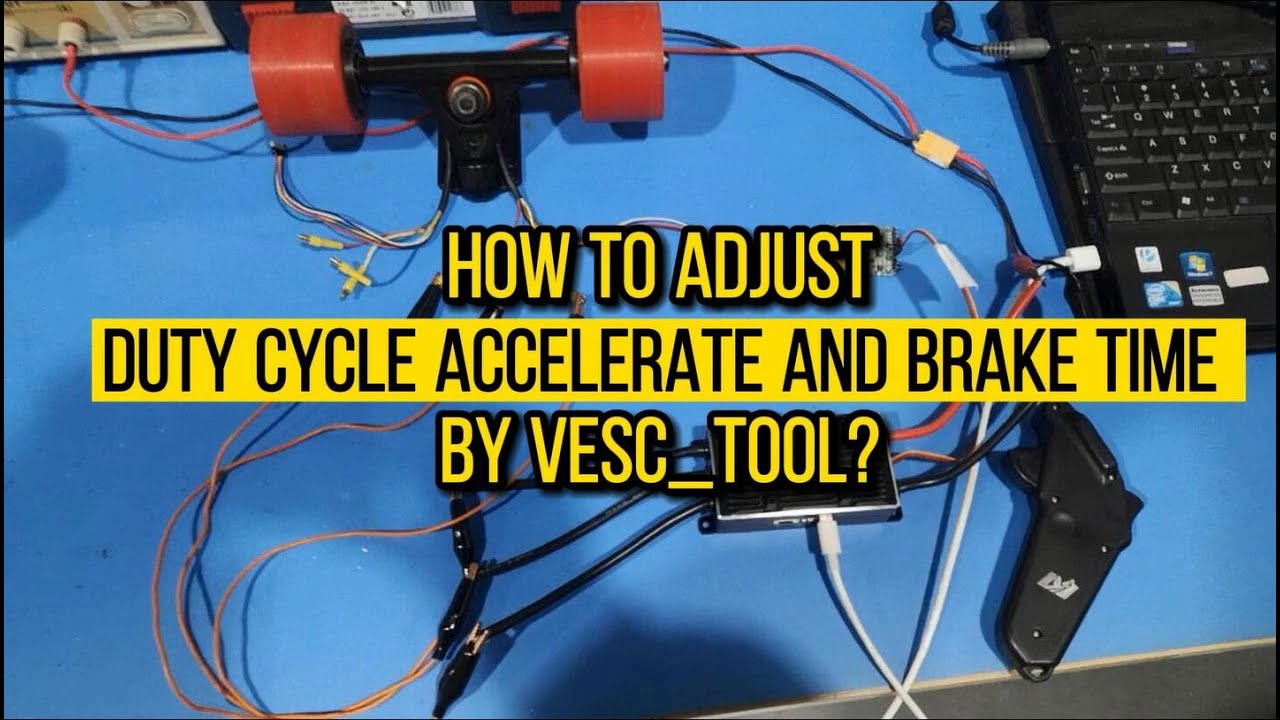 How to adjust duty cycle accelerate and brake time by VESC TOOL ?