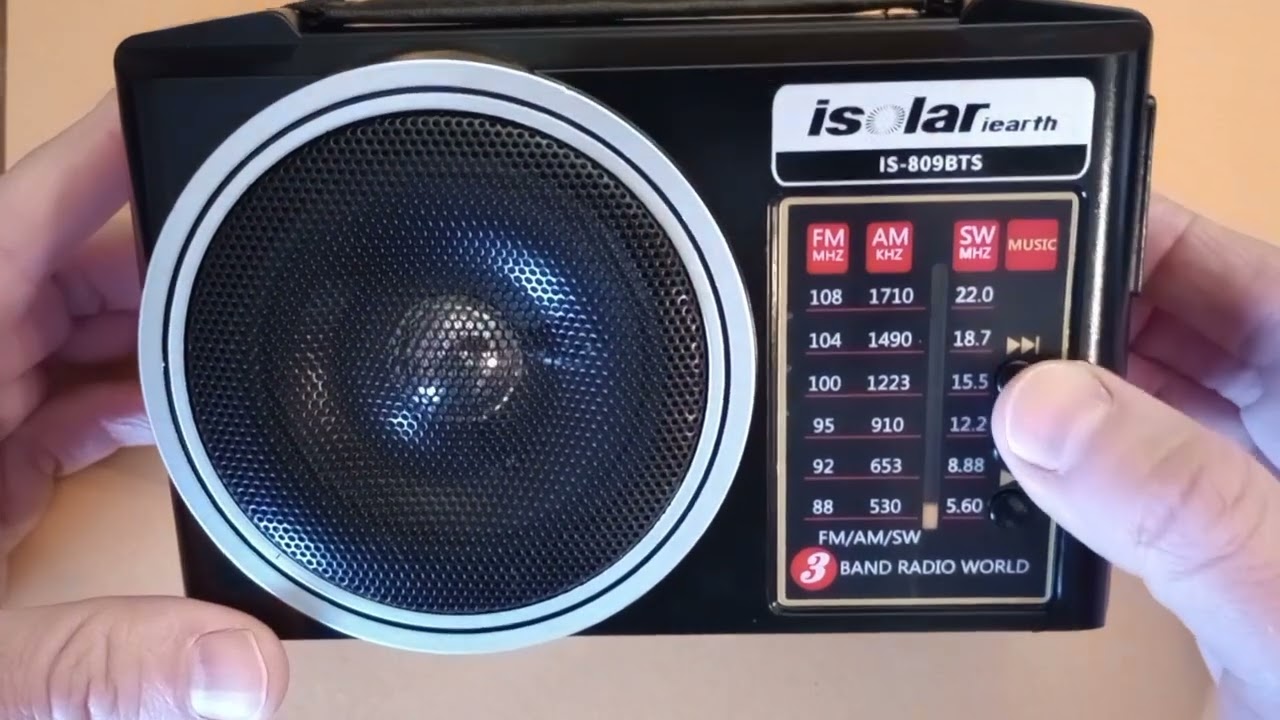 iSolar iearth IS-809BTS: Radio Unboxing and Review