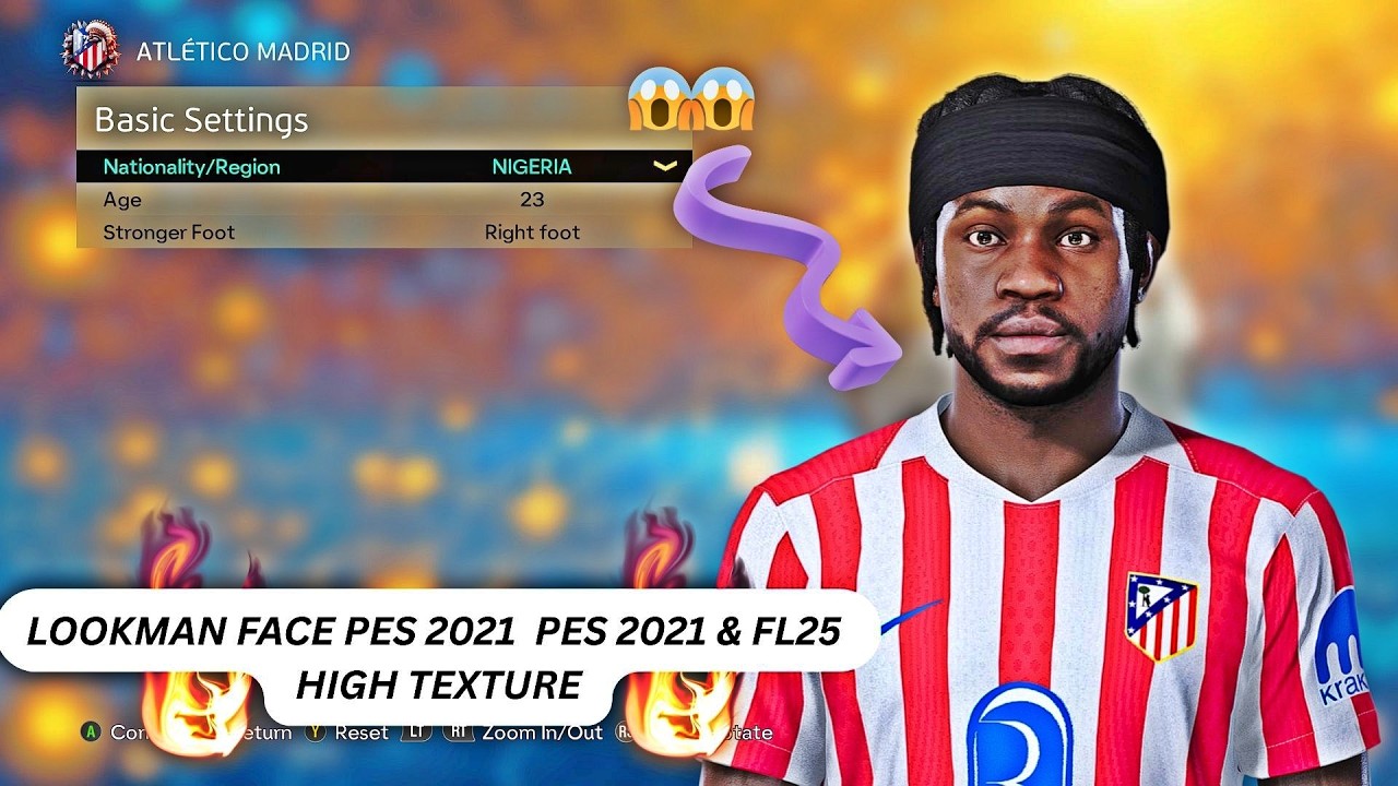 lookman face   PES 2021 & FL26 High Texture