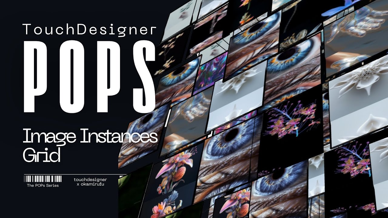 Учебное пособие по TouchDesigner POPs: создание экземпляров изображений из любой геометрии