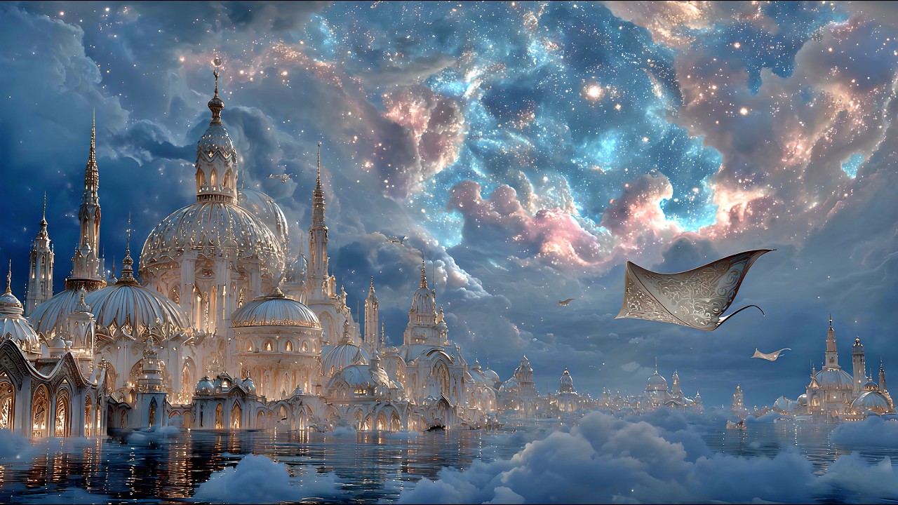 When Light Becomes Architecture | 4K Cosmic Temples, Crystal Cities and Relaxing Sounds