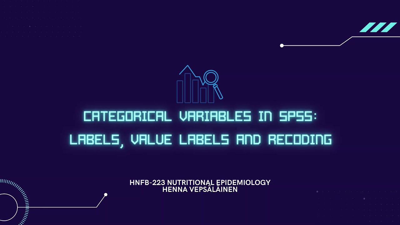 Categorical variables in SPSS: Labels, Values and Recode into Different Variable