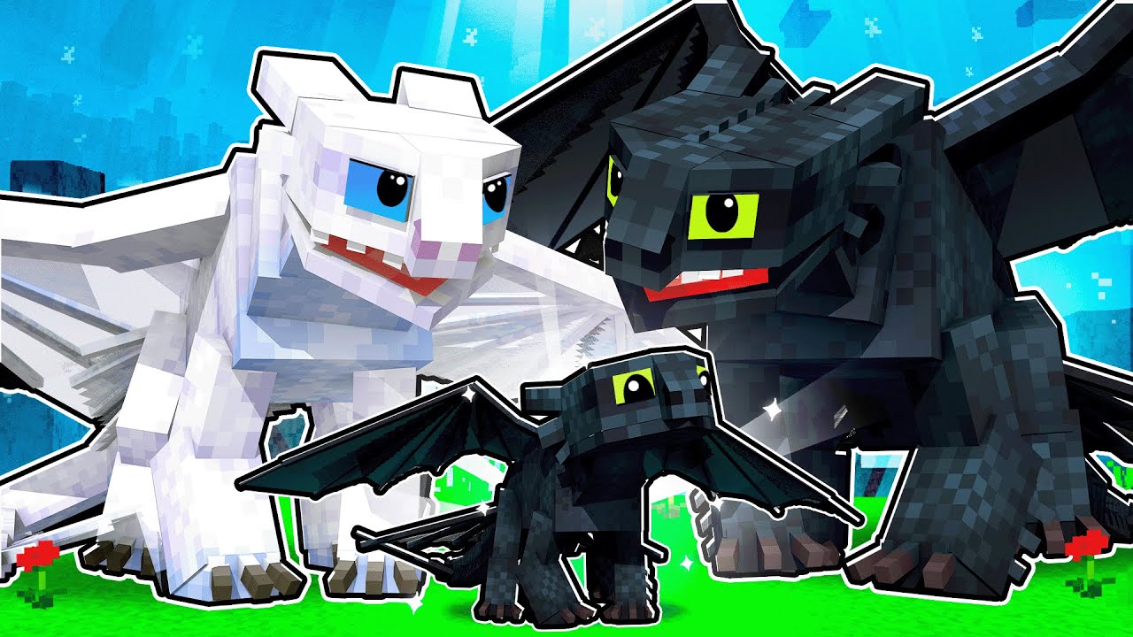A Baby NightFury is Born - Minecraft Dragons -Ep 1
