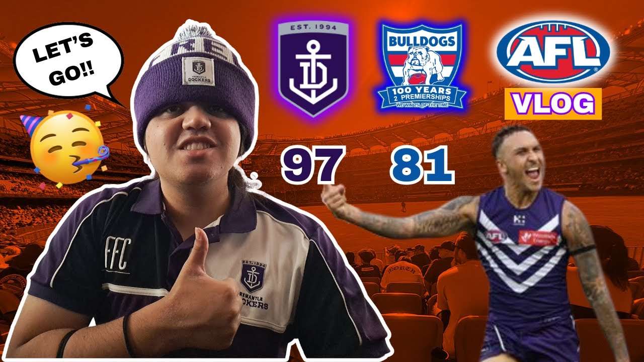 DOCKERS DOMINATE THE DOGGIES!! | AFL Vlog | Fremantle v Western Bulldogs | Round 4, 2025