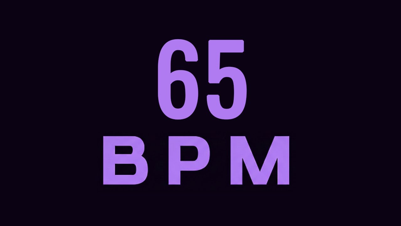 65 BPM Metronome for Drums, Guitar & Percussion | Ultra Clear