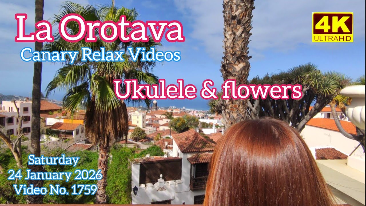 Tenerife 🏝️ La Orotava Ukulele & Flowers 