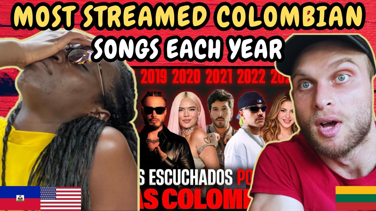 REACTION TO The Most Streamed Colombian Songs From Each Year (2017 - 2024)