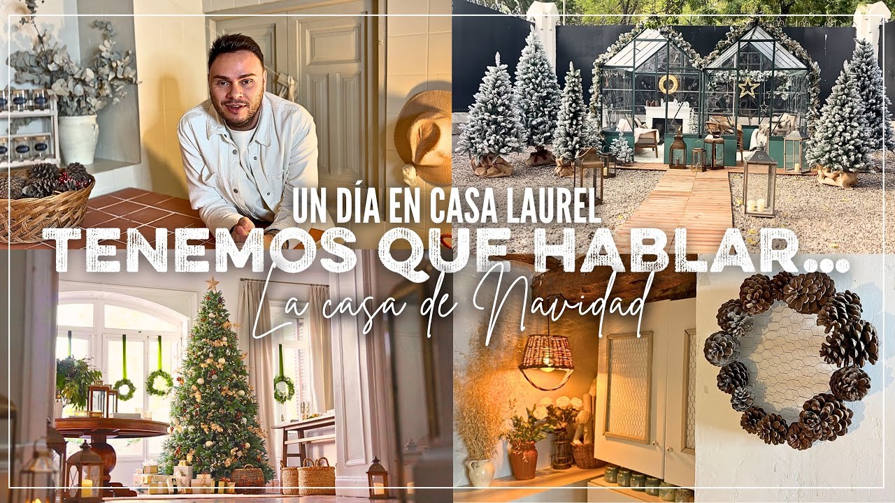 🥰 DECORANDO la CASA DE CAMPO 🏡 Ideas deco en La Casa de Navidad 🌲 CORONA de PI&Ntilde;AS 😍 &iquest;Hablamos? 🤔 DIY