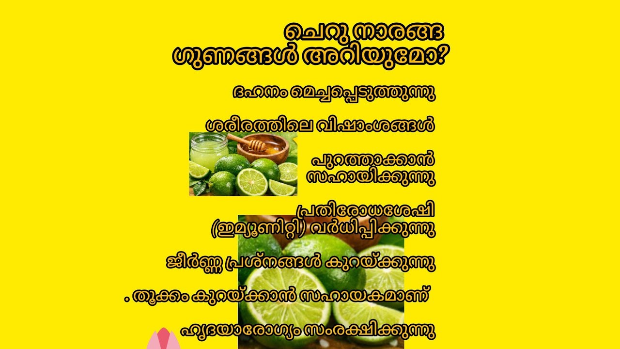 ചെറു നാരങ്ങാ ഗുണങ്ങൾ അറിയു😍#