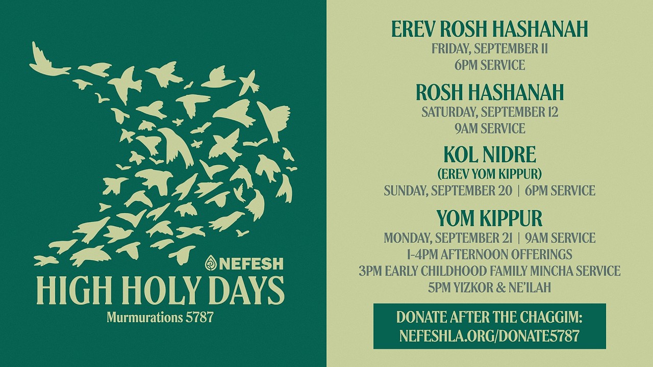 Nefesh High Holy Days: Murmurations 5787 - Kol Nidre