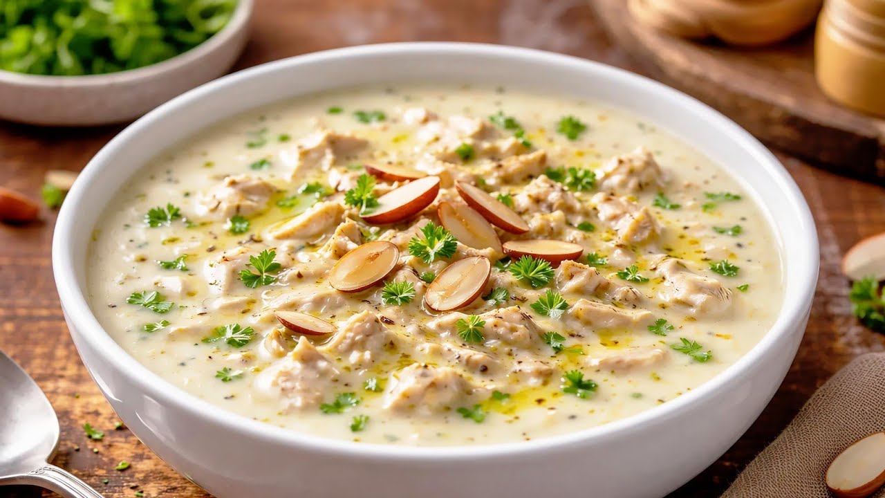 Chicken Almond Cream Soup Recipe | چکن Almond کریم سوپ | Healthy & Creamy Soup