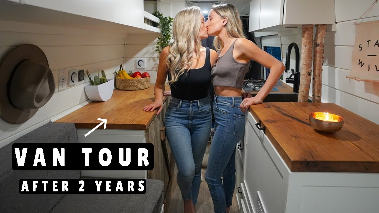 VAN TOUR | Sprinter Van Converted to Off-Grid Tiny Home for Full-Time Van Life (full bathroom)
