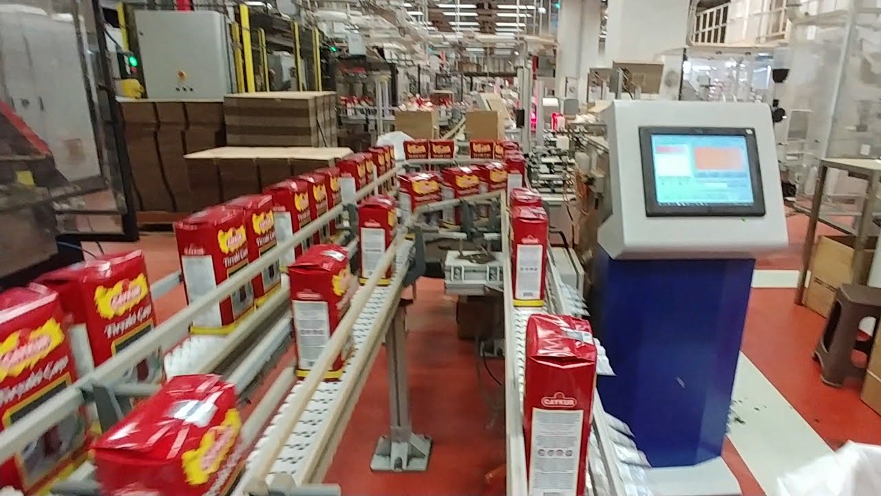 Çay paketleme kutulanma Çaykur çay fabrikası