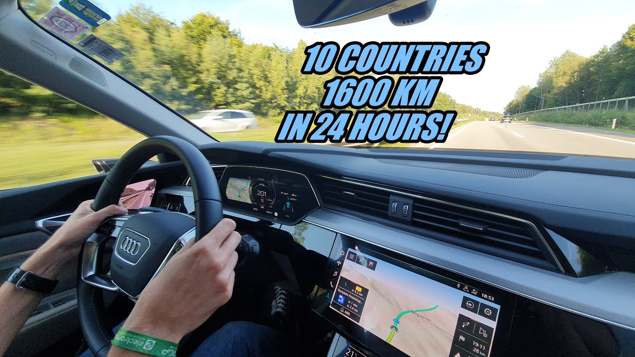 EV ANXIETY! 1600 km, 10 Countries 24h Eurotrip With Audi e-tron!