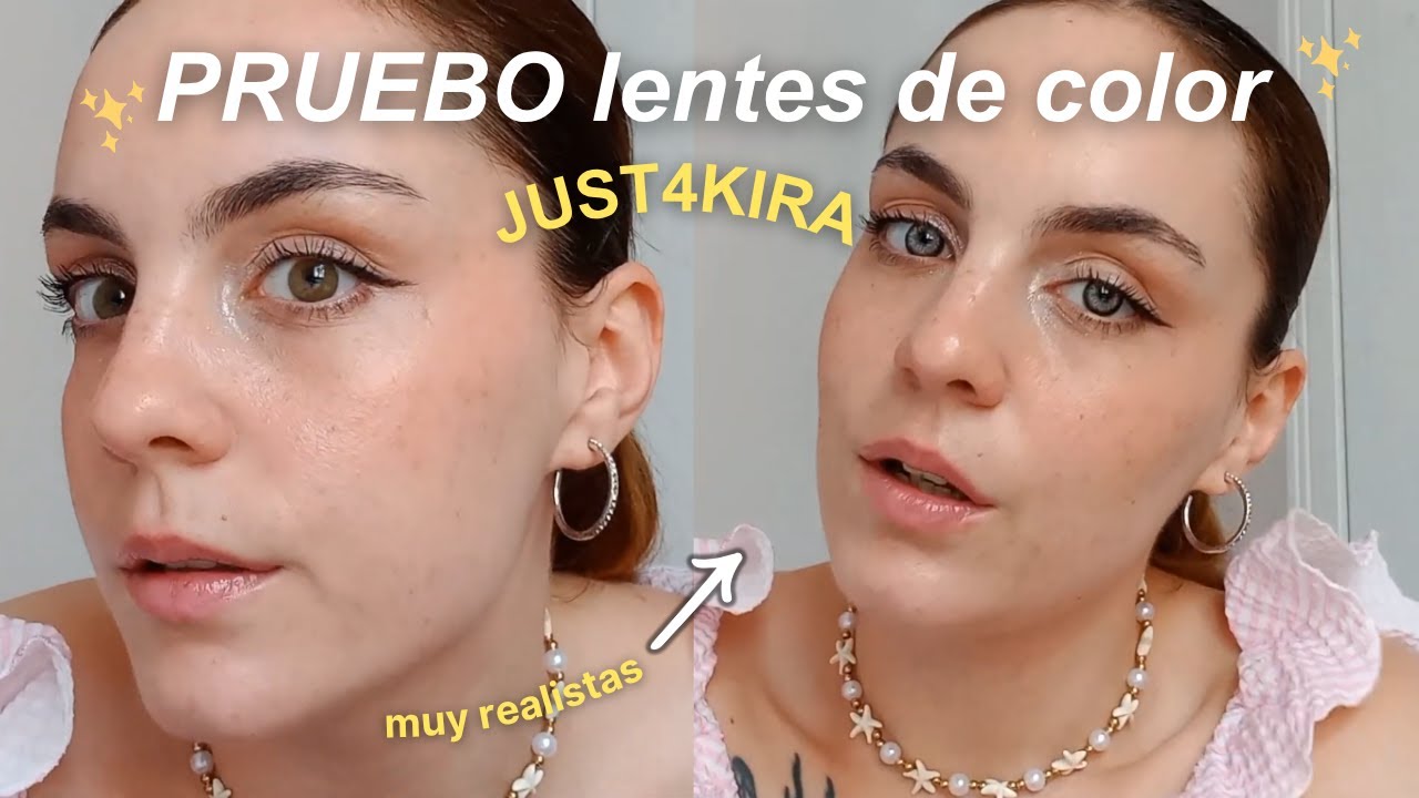 PRUEBO LENTILLAS DE COLOR REALISTAS 😱¿Valen la pena? | Just4Kira - Opinión HONESTA