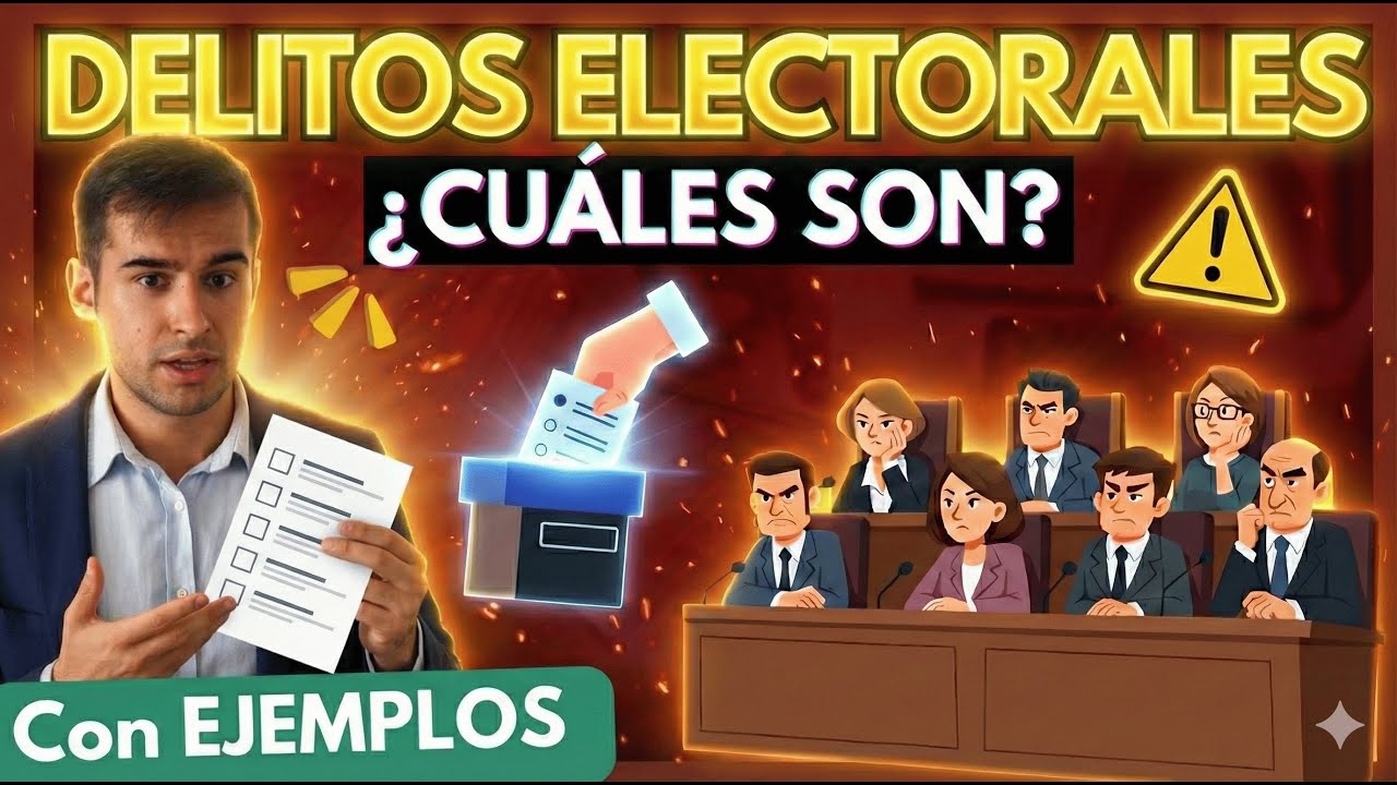 🔴 Derecho penal ELECTORAL: TODOS LOS DELITOS electorales EXPLICADOS