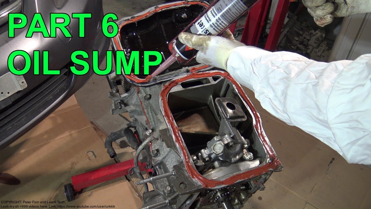 How to Assemble Toyota Corolla Dual VVT-i engine years 2007 to 2018  PART 6 OIL SUMP cover