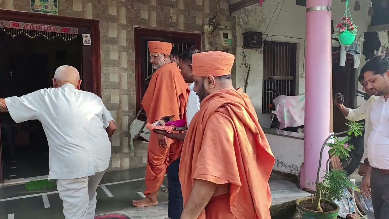 અંચેલી મંડળ શ્રવન માસ નિમિતે સંતો ની પધરામણી