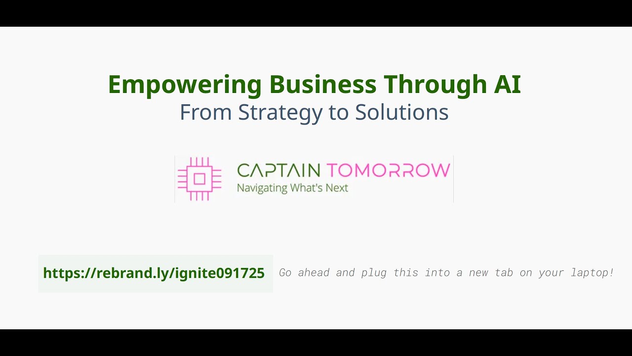 Future of Tech Lunch & Learn: Empowering Business Through AI From Strategy to Solutions.