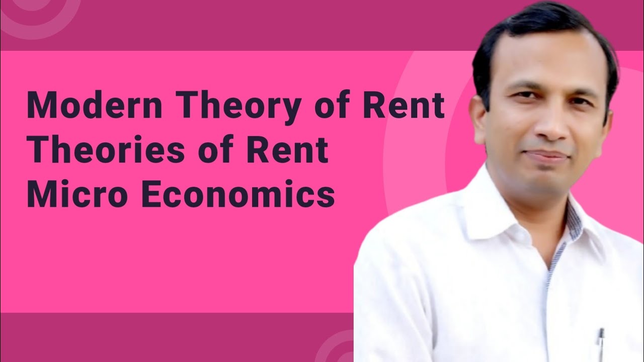 Modern theory of rent in Hindi || Rent theory || micro economics ||