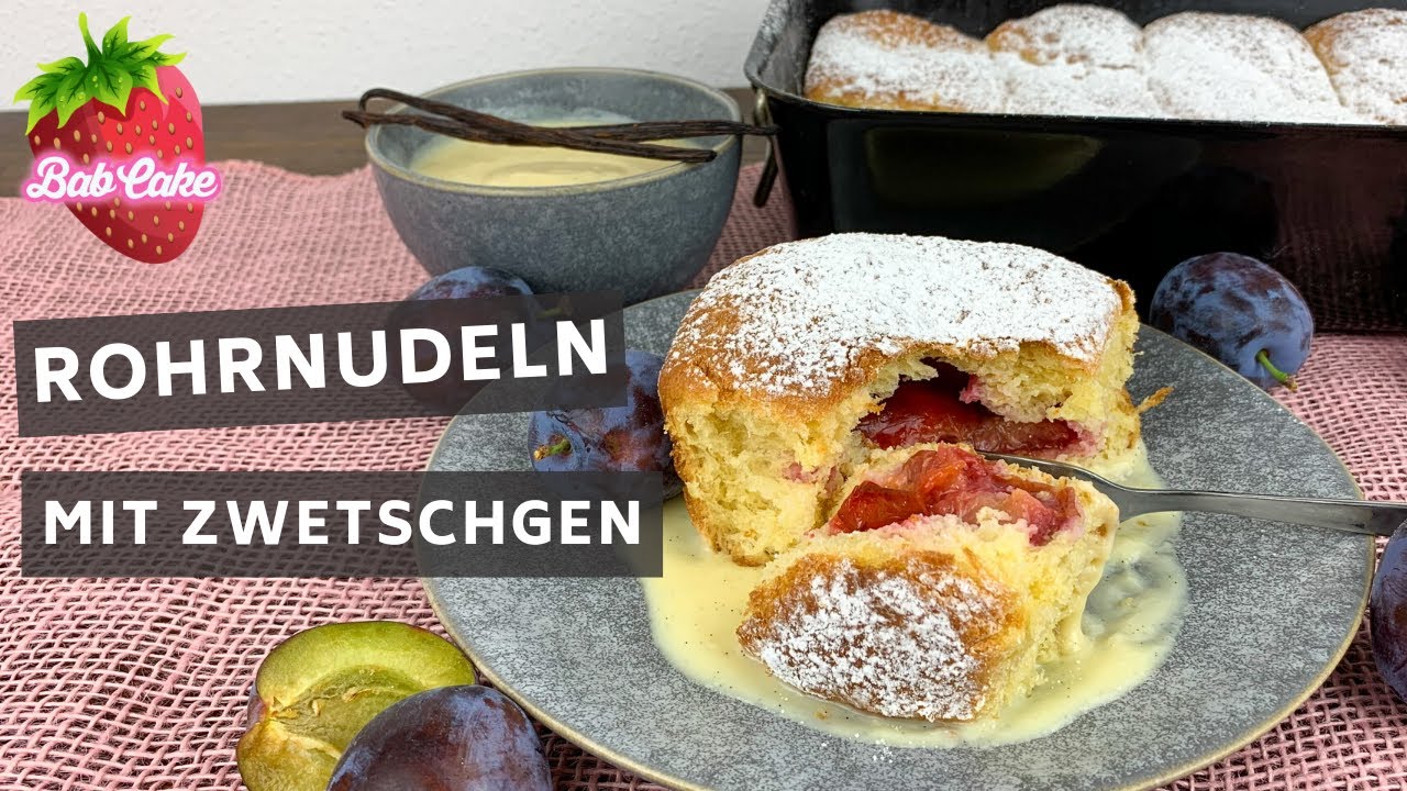 Rohrnudeln mit Zwetschgen / klassisch, fluffig, fruchtig / Buchteln mit Zwetschgen / BabCake