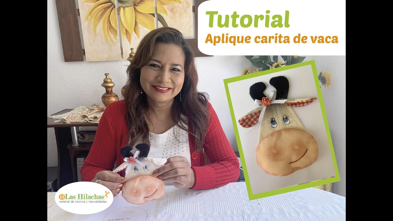 Tutorial - Aplique carita de vaca