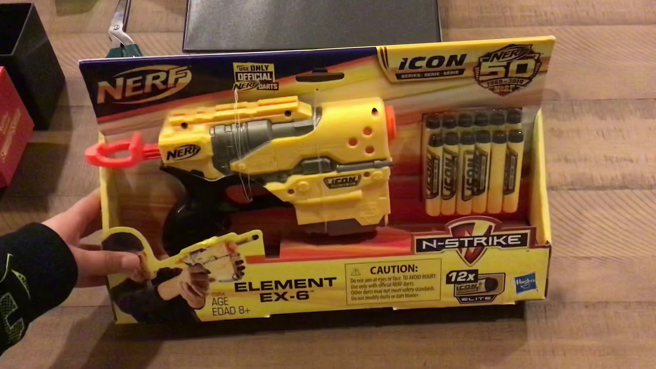 Element EX-6 Icon Unboxing - Really Old Nerf Blaster!