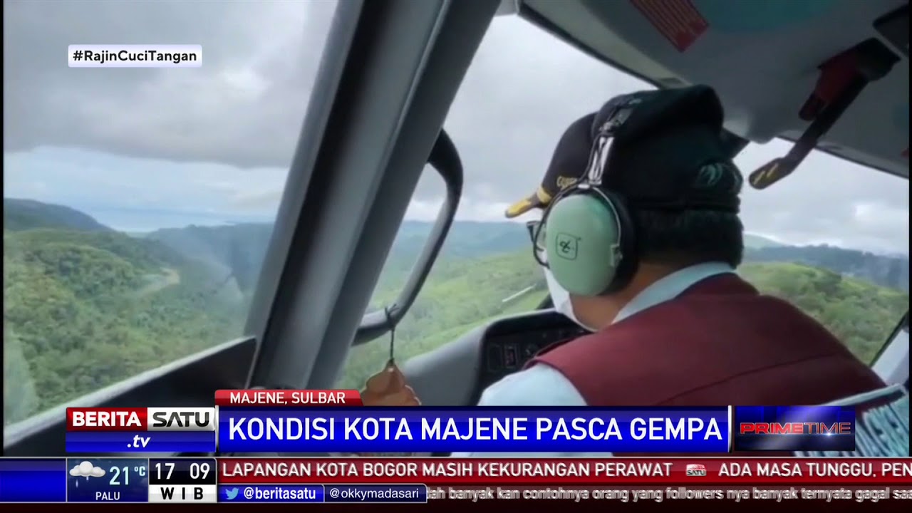 Pantauan Udara Kondisi Majene Setelah Diguncang Gempa
