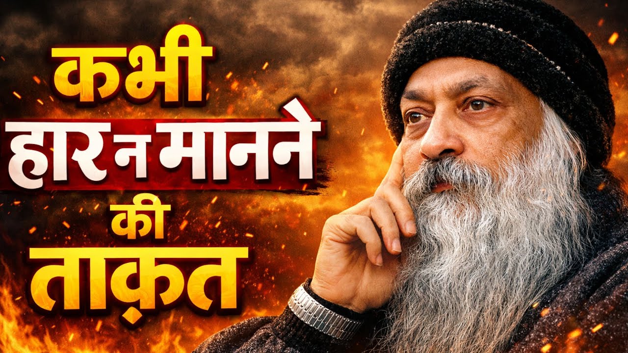 कभी हार न मानने की ताक़त - osho motivational speech in hindi,OSHO HINDI SPEECH,OSHO MEDITATION,