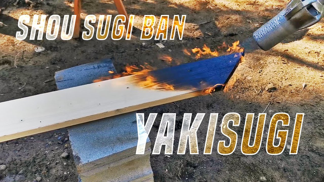 How I Burn Wood to Preserve. Yakisugi