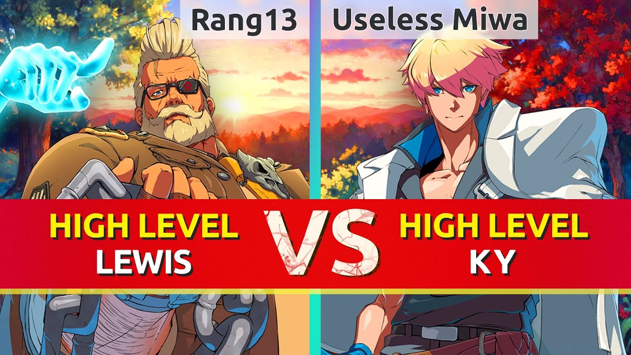 GGST ▰ Rang13 (Goldlewis) vs Useless Miwa (Ky). High Level Gameplay