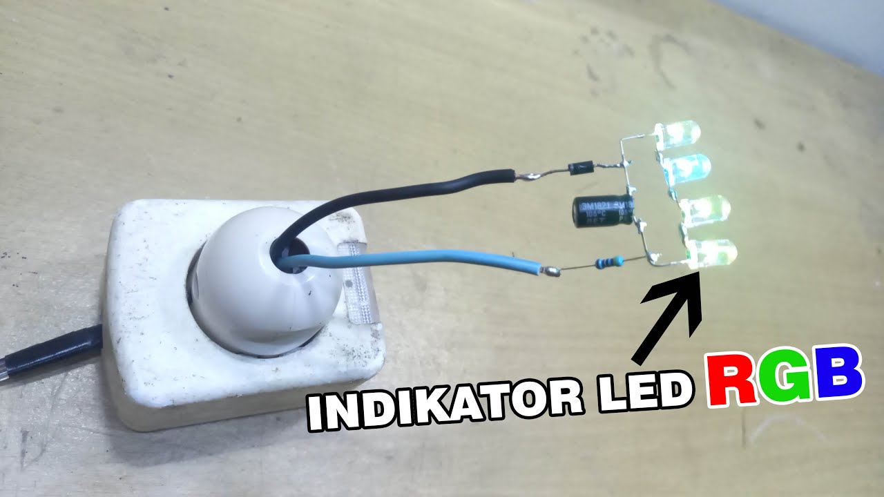 Membuat LED 5mm RGB Dapat Dihubungkan Ke Listrik PLN 220V AC