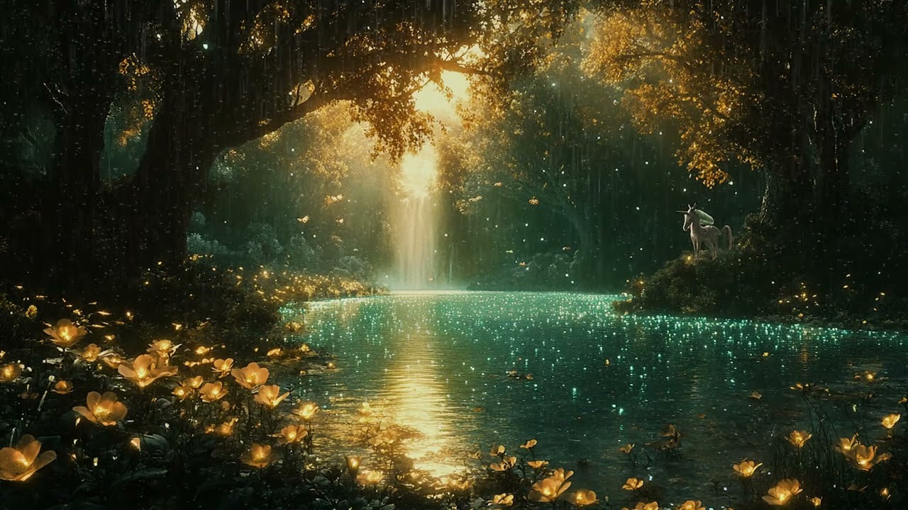 Serene Rainfall Therapy: Calming Natural Rain Sounds in Forest for Inner Peace, Meditation and Sleep