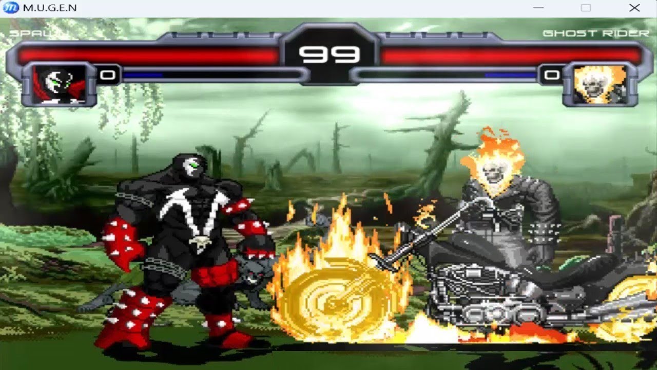 SPAWN vs GHOST RIDER - Final Chaos Fight🔥Mugen Games Comics Hell Battle Tribute 2024